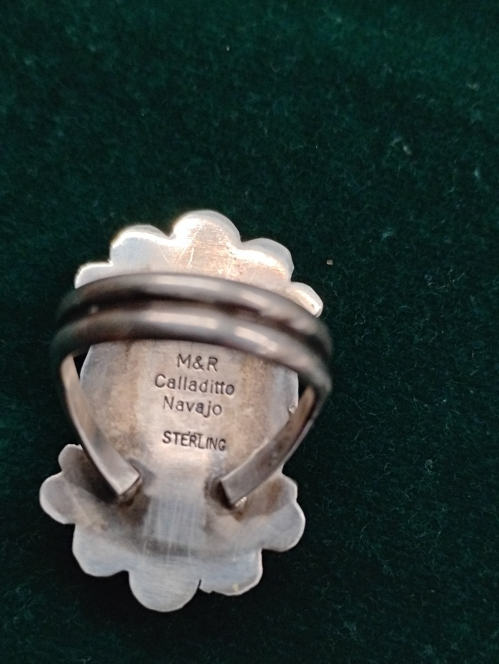 Navajo Black Onyx Ring - Picture 3 of 4